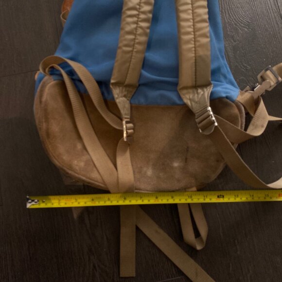 Vintage 70s Walk About Hiking Rucksack Backpack Daypack Leather Bottom Bag Rare* - Picture 5 of 15